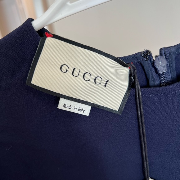 BRAND NEW Stretch Cady Minidress in Blue - Picture 4 of 5